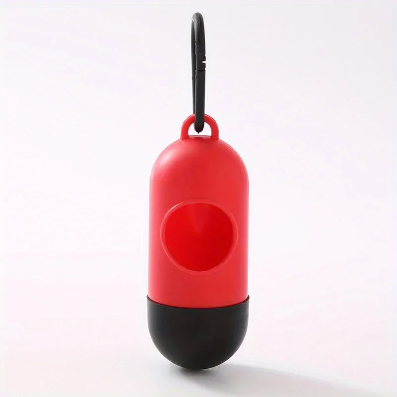 the CAPSULE CLEAN BAG HOLDER - Pill Shaped Poop Bags Dispenser, Garbage Holder Dispenser, Pet Supplies For Dogs, Collars And Leashes