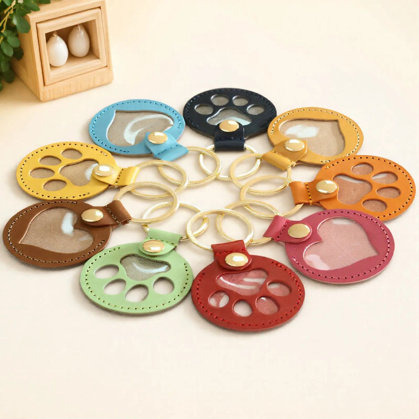 Pet Hair Storage Bag Cat & Dog Hair Memorial Keychain Creative Pet ID Tag