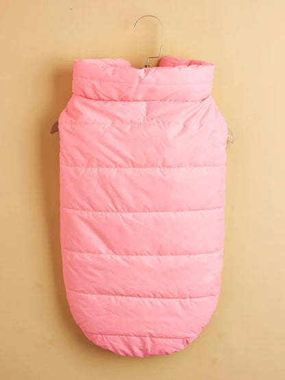 Winter Pet Dog Coat Winter Warmth Clothes Winter Dog Vest With Integrated Keep Warm Fleece Back Zipper For Small Medium Dog