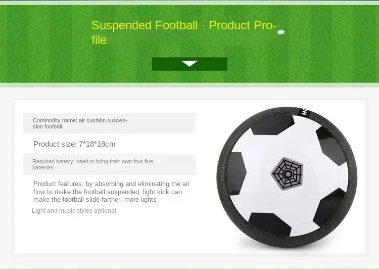 UFO Ball Dog Pet Interactive Toy Suspended Football with Music LED Light Indoor Game Pet Toy Ball Children's Birthday Gift