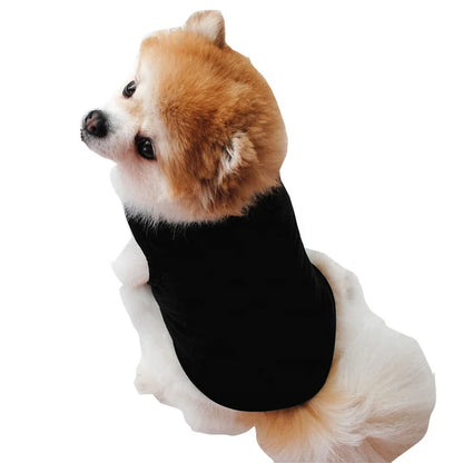 Solid Color Dog Shirts Breathable Pet T-Shirts for Small to Large Dogs - Stretchy, Durable, Ideal for All Seasons and Holidays