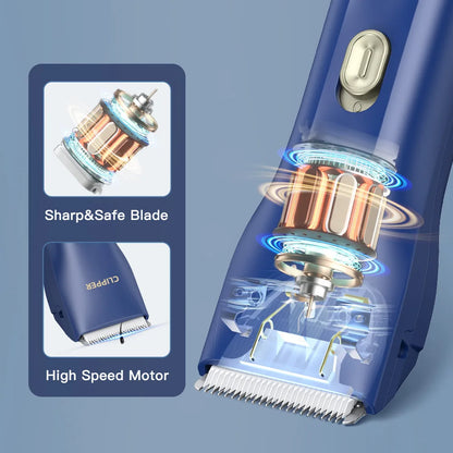 Small Dog Hair Clipper Electric Grooming Trimmer for Pets USB Rechargeable Cat Shaver Animals Haircut Machine waterproof