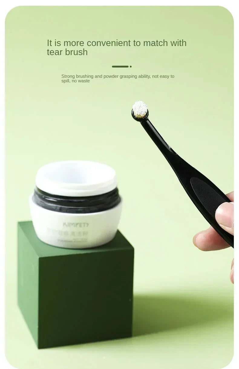 1-20PCS Pet Tear Stain Removal Brush Eye Cleaning Tool Tear Stain Powder Brush Eye Poo Brush for Dog Cat Grooming Makeup Use