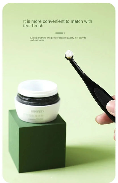 1-20PCS Pet Tear Stain Removal Brush Eye Cleaning Tool Tear Stain Powder Brush Eye Poo Brush for Dog Cat Grooming Makeup Use