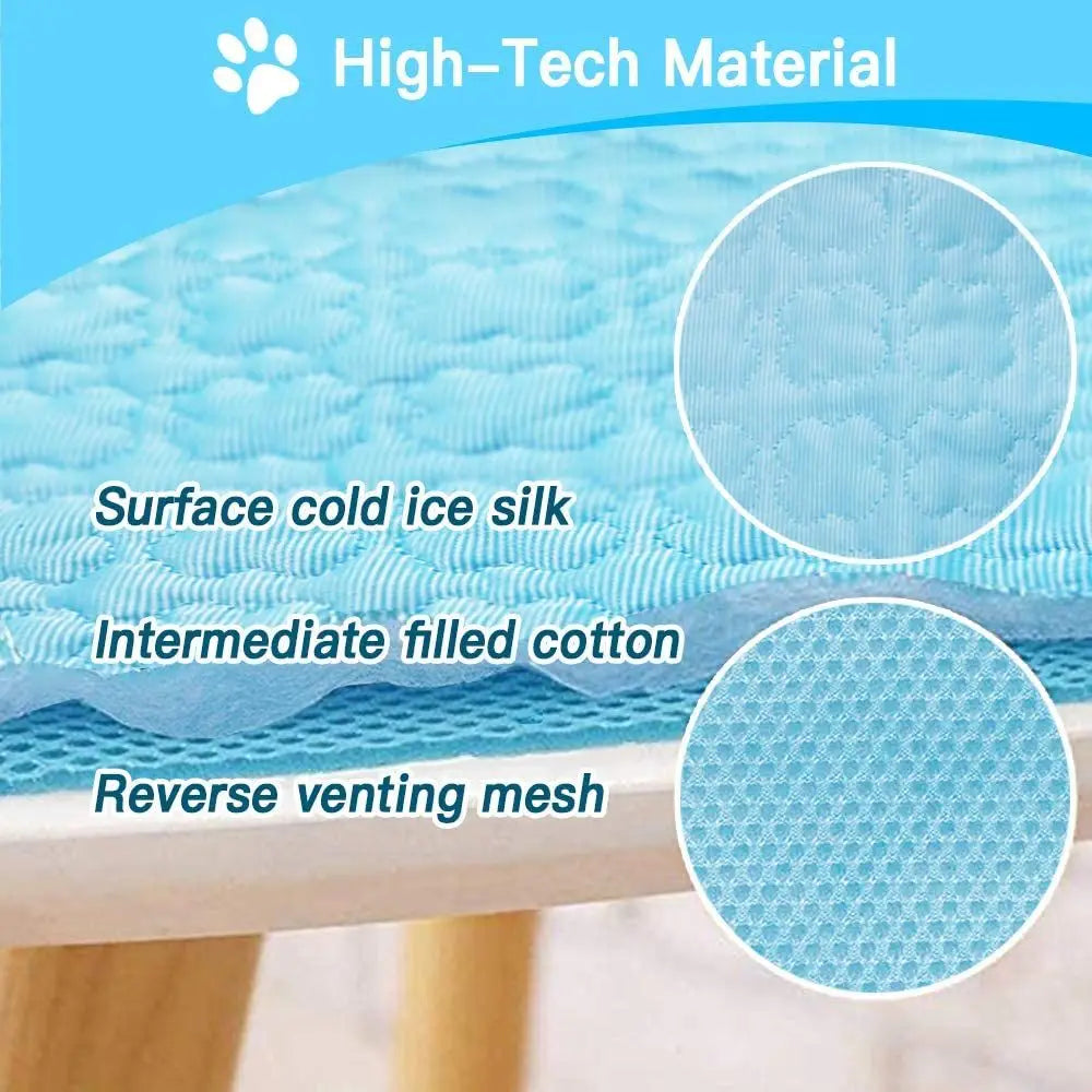 5 Sizes Cushion Moisture-proof Cold Bed Pet Cooling Mat Dog Cat Sleeping Pad Mattress