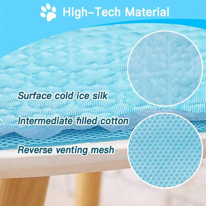 5 Sizes Cushion Moisture-proof Cold Bed Pet Cooling Mat Dog Cat Sleeping Pad Mattress