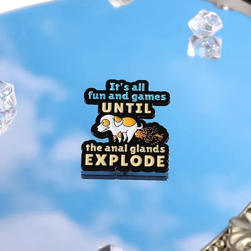 Dog It's All Funny Quote Cartoon Enamel Pins Animal Metal Badges Custom Brooches Clothing Decoration Pin Jewelry Gift Wholesale