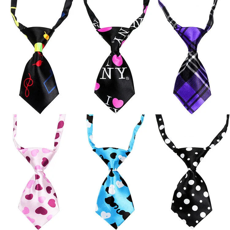 10pcs/Lot Pet Cat Dog Solid Color Multicolor Tie Fashion Grooming Dog Accessories Adjustable Puppy Tie Pet Bowtie Supplies