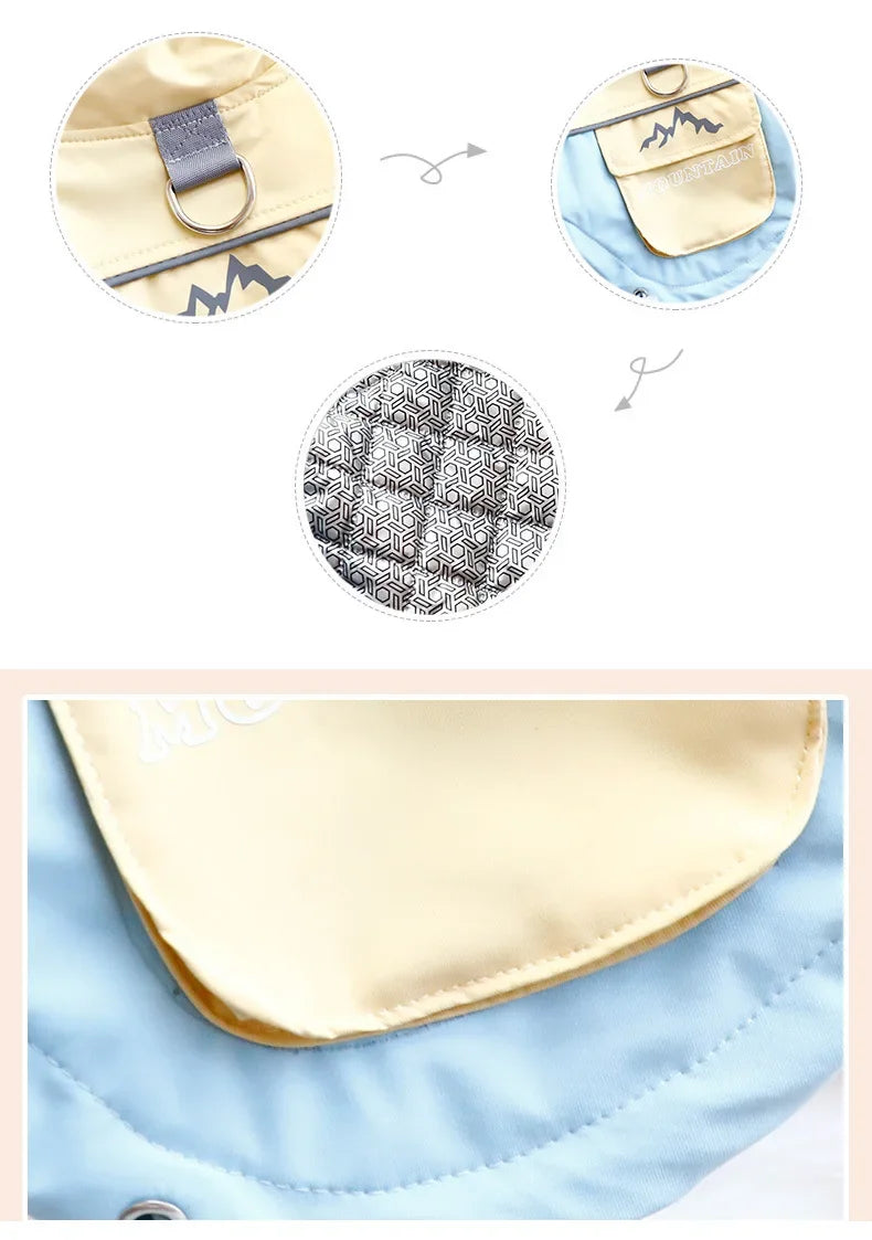 the ICESHIELD 3-PROOF OUTDOOR DOG JACKET - 2025 Thick Waterproof Dog Winter Coat, 3-Proof Warm Outdoor Jacket for Small Dogs, Cold-Resistant Pet Clothing