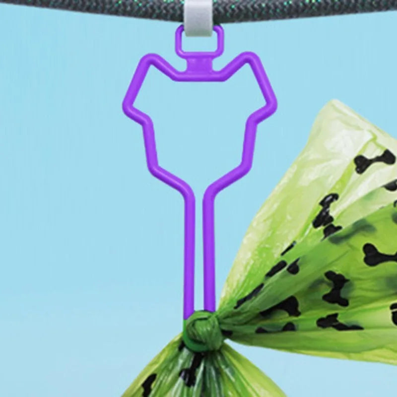 the POOP BAG CARRIER CLIP - Dog Poop Bag Holder, Pet Waste Carrier Clip, Hands-Free Dog Leash Dispenser, Outdoor Walking Puppy Poop Bags Clip, Easy to Carry