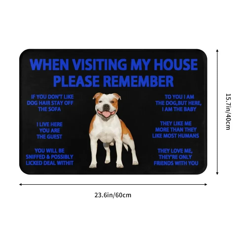 Beagle Dog Doormat Non-Slip Kitchen Bath Mat Living Room Door Floor Entrance Carpet Rug