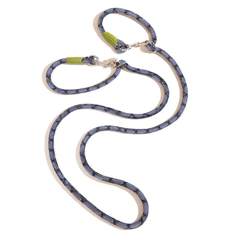 the GLOWSTRIDE NYLON LEASH - Reflective Nylon Leashes Pet Dogs Chain Traction Rope, Leads for Running Hands-Free, Rope Chain for Small/Large Dogs