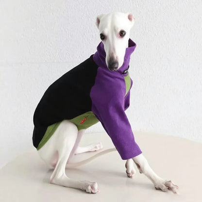8colors Italian Greyhound Hound Two-Legged Clothes Fashionable Multicolor Soft Comfortable Elastic Fashion Patchwork Dog Clothes