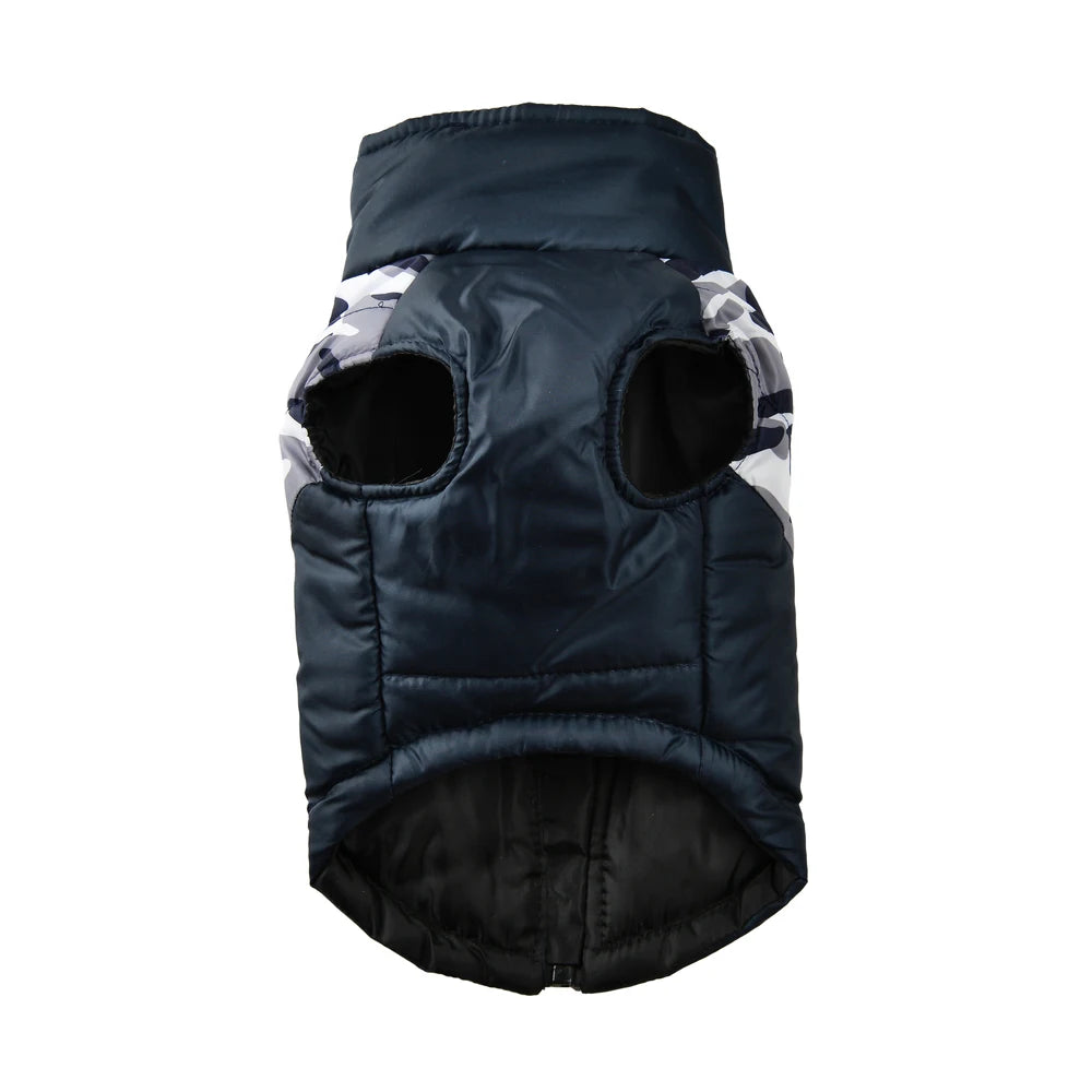 Warm Dog Clothes For Small Medium Dogs Outdoor Windproof Waterproof With Zipper Pet Camouflage Jacket French Bulldog Outfits