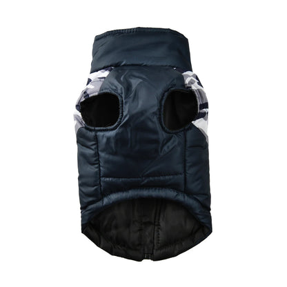 Warm Dog Clothes For Small Medium Dogs Outdoor Windproof Waterproof With Zipper Pet Camouflage Jacket French Bulldog Outfits