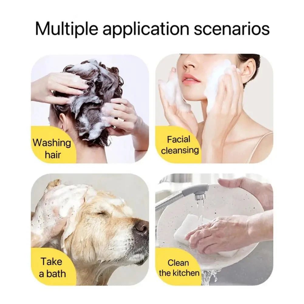 Yellow Duck Electric Foam Machine ,Handhold Automatic Soap Dispenser Foam Machine Launcher For Cat & Dog Bathing Pet Accessories