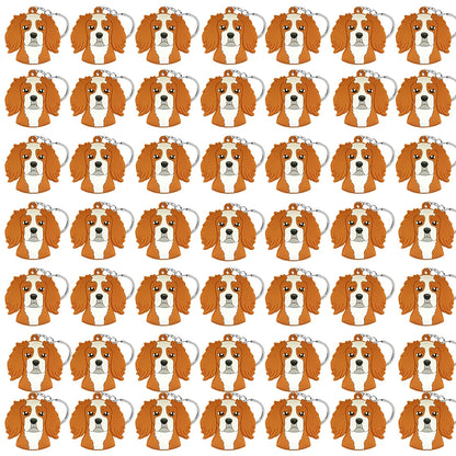 50PCS Cute Animal Keychain knife Ducks Dogs Cats Keyring for Women Men Kids Handbag Cool Car Key Accessories Friends Key Gifts