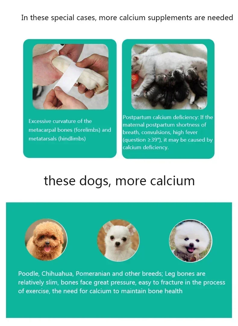 Pet Chondroitin large bone calcium Tablets 180 tablets joint Shu nutritional supplements for dogs daily health care