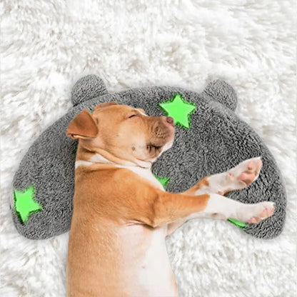 U Shaped Pet Pillow Pet Neck Protection Sleeping Pillow Comfortable Pet Dog Neck Pillow Glowing Washable Pet Calming Toy for Dog