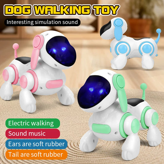 RoboPup Interactive Buddy™ | Smart Robotic Dog Toy with Lights &amp; Sound | Dog Paw Clothing