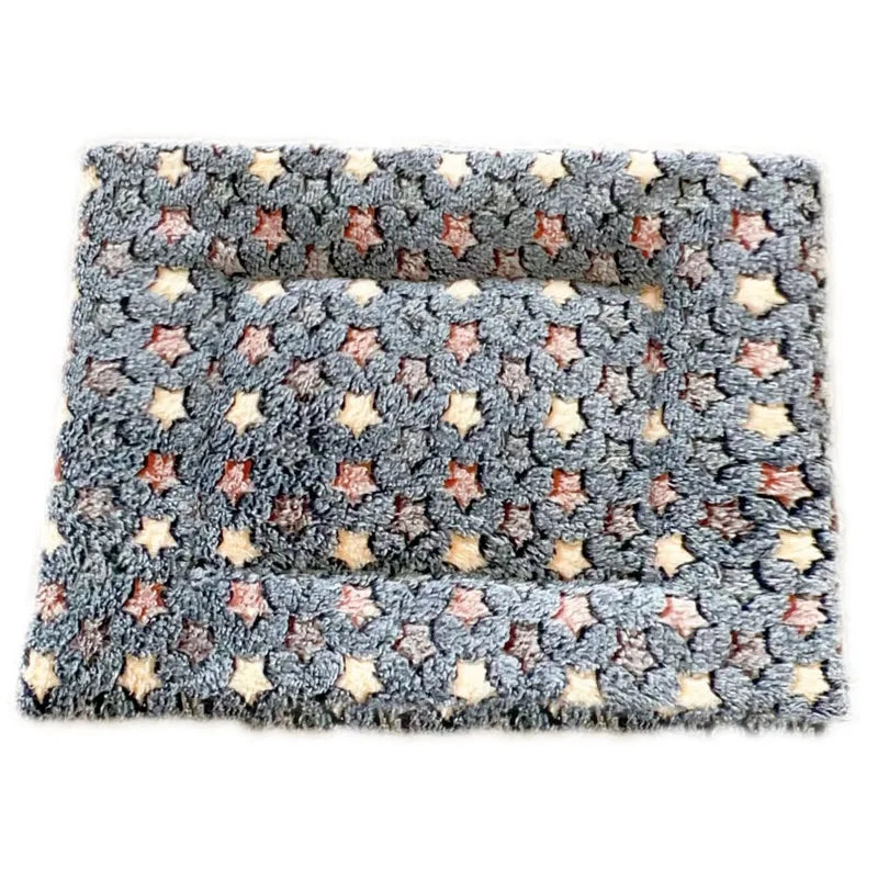 Pet Sleeping Mat Washable Plush Bed Mats for Cats Small Dogs Pad Blanket Warm Kitten Cushion Dog Accessories