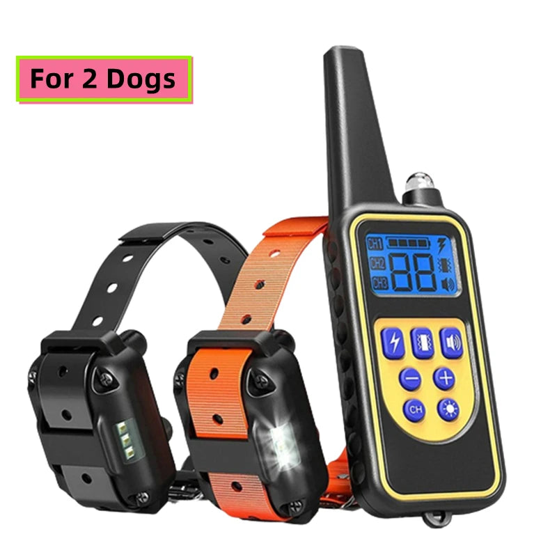 the POWERPET COMMAND PRO - VIP Electric Dog Training Collar, Waterproof Dog Bark Collar, Pet with Remote Control Rechargeable Anti-Barking Device Equipment