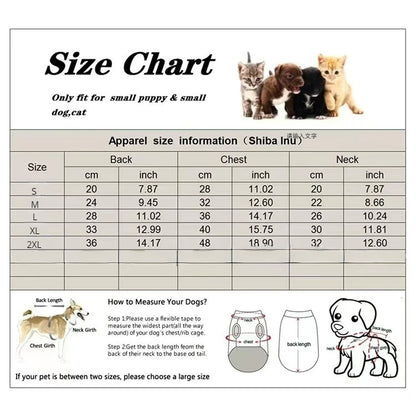 Dog Clothes Pet Clothing Small Dog Cat Warm Coat Autumn Winter Waterproof Comfortable 24 Love Flounced Sleeve Cotton Vest Outfit