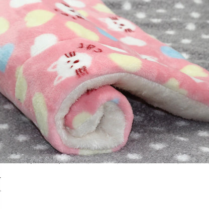 Flannel Pet Mat Dog Bed Cat Bed Thicken Sleeping Mat Dog Blanket Mat For Puppy Kitten Pet Dog Bed for Small Large Dogs Pet Rug