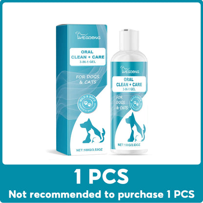 Pet Oral Care Gel Tooth Repair Tartar Cleaner Teeth Whitening Dental Breath Freshener Oral Brightening Dog Tooth Cleaning Gel