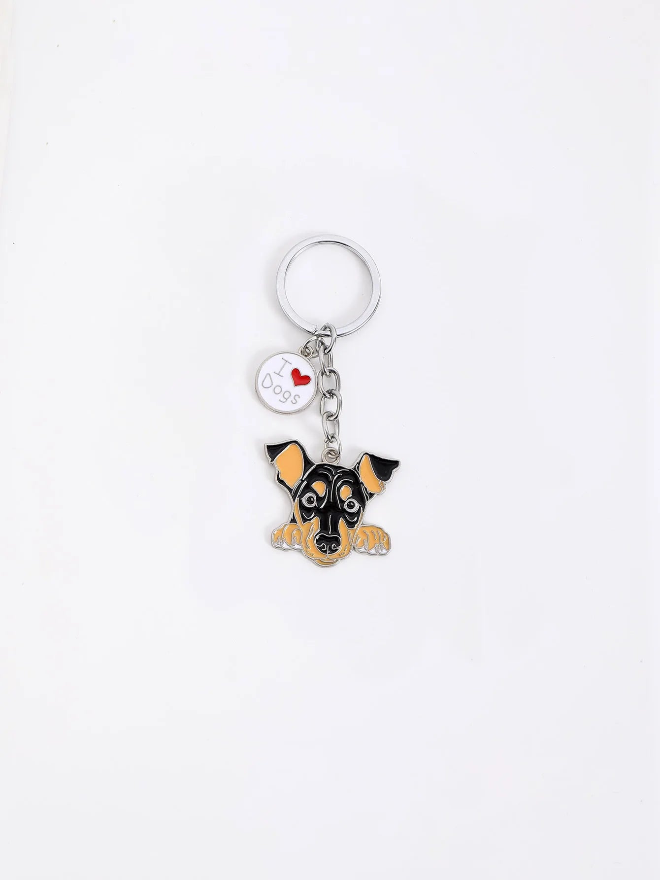 Pet dog car keychain pendant creative metal accessories key ring holiday gifts