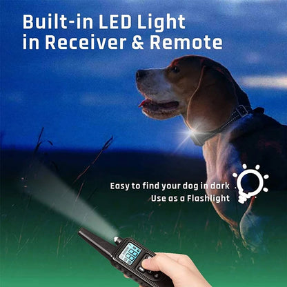 the POWERPET COMMAND PRO - VIP Electric Dog Training Collar, Waterproof Dog Bark Collar, Pet with Remote Control Rechargeable Anti-Barking Device Equipment