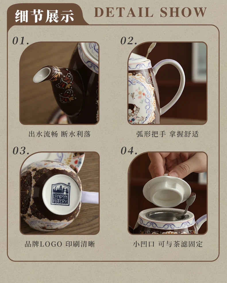 London Pottery 300ML Animal dog mug dish ceramics coffee cup tea Pair pottery tea cup set porcelain Cups for girlfriend gift