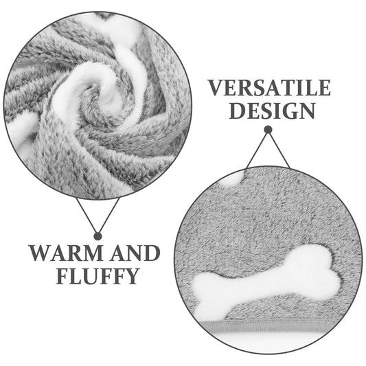 Comfortable Coral Fleece Pet Blanket Warm Dog Cat Bed Sofa Winter Throw Reusable Coral Fleece Blanket Sleeping Mat