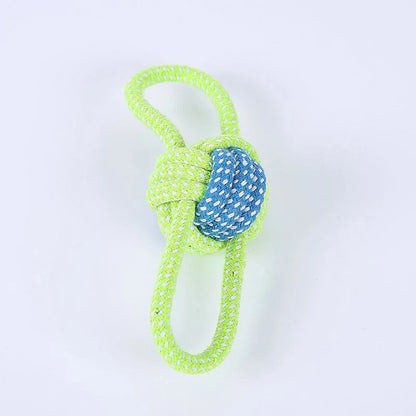 4PCS Pet Supplies Bite-Resistant Cotton Rope Toy Cat And Dog Teeth Cleaning Knot Ball Toy Set