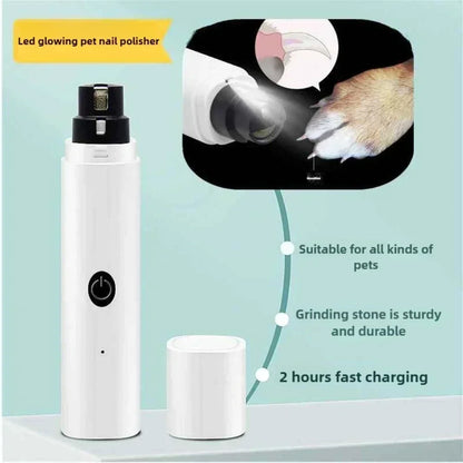 Electric Pet Nail Clipper USB Charging for Dogs Cats Portable Safe Nail Grinder for Small Medium Large Puppies  Kittens Grooming