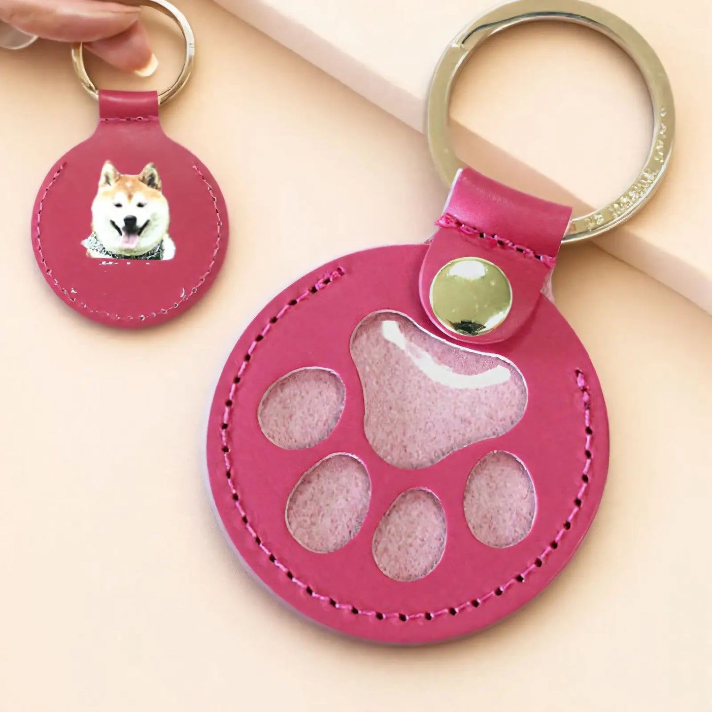 Pet Hair Storage Bag Cat & Dog Hair Memorial Keychain Creative Pet ID Tag