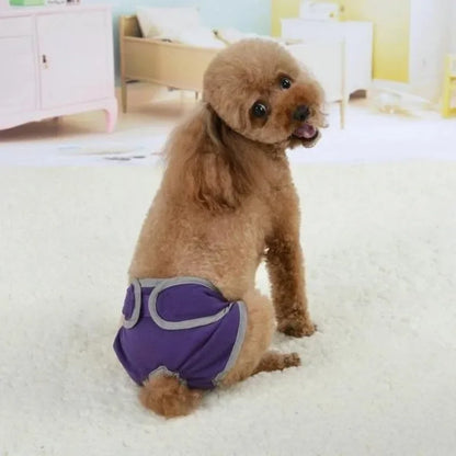 Washable Dog Diapers Physiological Pant Female Puppy Panties Shorts Underwear Cotton Female Dog Diper Panties Dog Cat Clothes