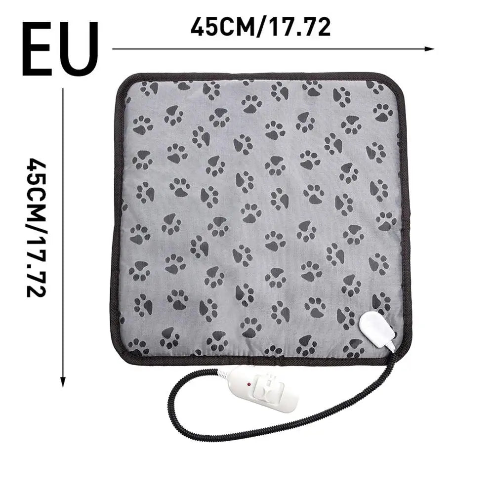 Pet Electric Blanket Winter Warming Pad Cat Dog Heated Nest Waterproof Warmer Power-Off Protection Bite-Resistant Mat Bed