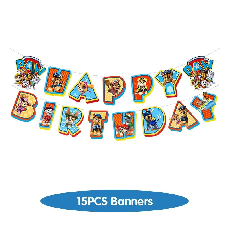 Paw Patrol Birthday Decoration Skye Birthday Decorations Set Balloons Backdrop Plates Cups Paw Patrol Birthday Party Favors Gift