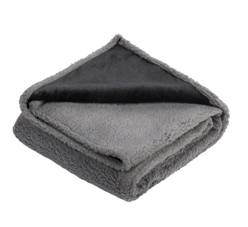 Waterproof Soft Pet Blanket Liquid Pee Proof Dog Blanket for Sofa Bed Couch, Reversible Sherpa Fleece Furniture Protector Cover