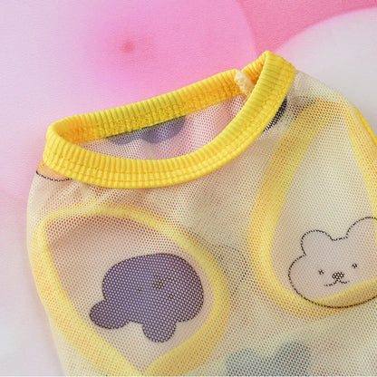 XS-6XL Dog Clothes Pet Thin Sunproof Outift Woolen Vest T-shirt for Small Medium Large Dogs Breathable Pet Clothing