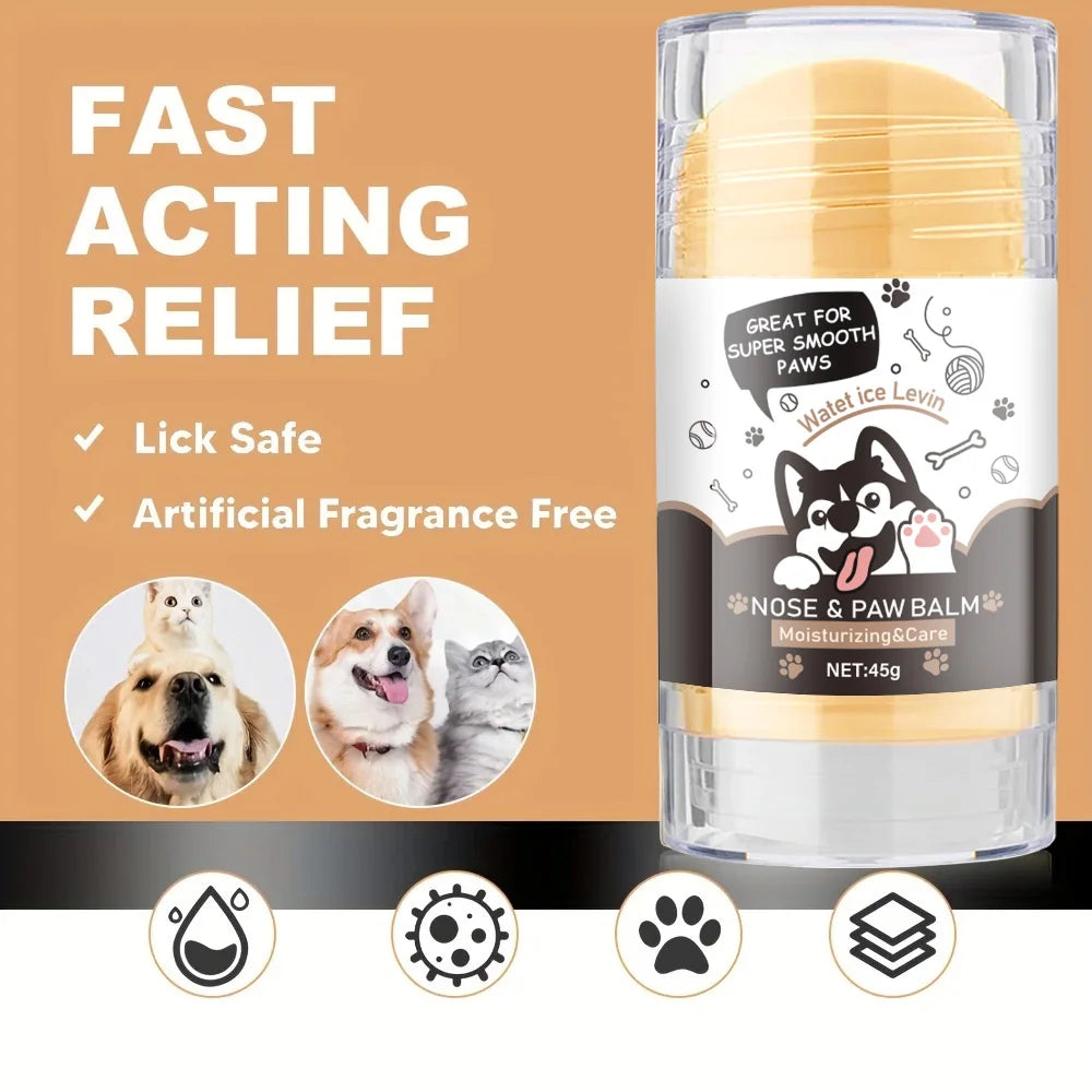 the SNOUT SOOTHER - Dog Paw Balm, Lick Safe Snout Soother, Moisturizing, Soothing and Nourishing Stimulation - Prevent Cracks and Wounds - Dog Foot Cream Waxed, Oil, Butter, Extract