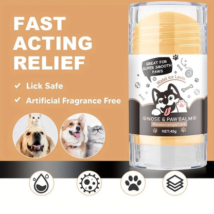 the SNOUT SOOTHER - Dog Paw Balm, Lick Safe Snout Soother, Moisturizing, Soothing and Nourishing Stimulation - Prevent Cracks and Wounds - Dog Foot Cream Waxed, Oil, Butter, Extract