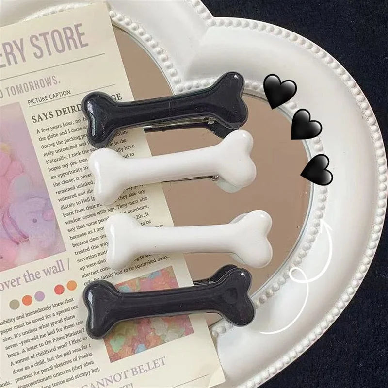 the PAWCHARM BONE HAIR CLIP - New Dog Hairpin Puppy/Kitten Bone Hair Clips, Cute Duckbill Clip, Pet Hair Accessories, Pet Hair Grooming, Dog Accessories
