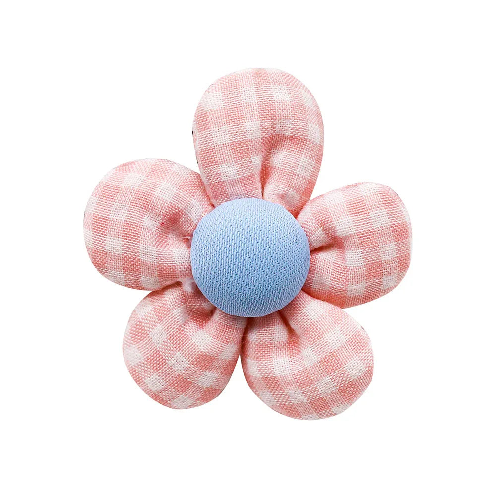the FLOWER BOW - 10PCS Flower Shape Pet Hair Accessories for Dogs/Cats, Hair Decoration Flowers Rubber Bands, Bulk Puppy Grooming Accessories