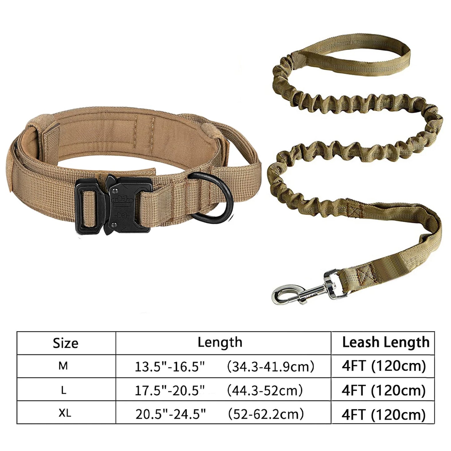 the ALPHA ARMOR TACTICAL SET - Heavy-Duty Military Tactical Dog Collar & Leash Set: Adjustable & Durable for All Sized Dogs