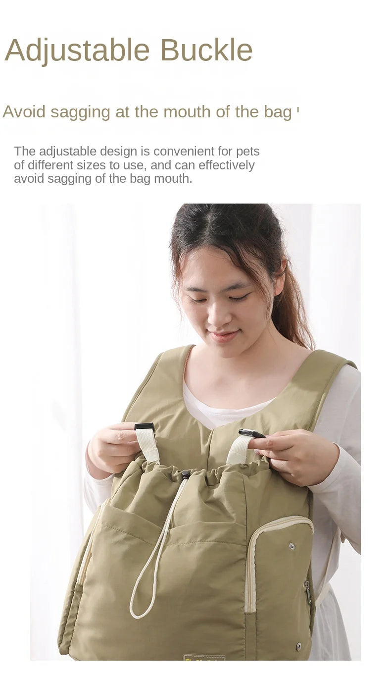 Pet Chest Bag Portable Dual-purpose Chest Dog Backpack  Cat Large Capacity Carrier  Dog Bag Carrier