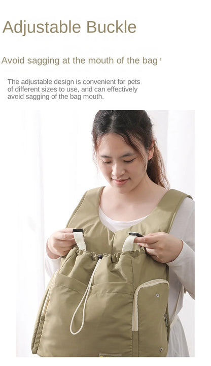 Pet Chest Bag Portable Dual-purpose Chest Dog Backpack  Cat Large Capacity Carrier  Dog Bag Carrier