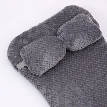 Full Filling Warm Medium Dog Bed Winter Warm Small Cat Sofa Mat Elastic Puppy Kennel Pet Accessories with Detachable Pillow