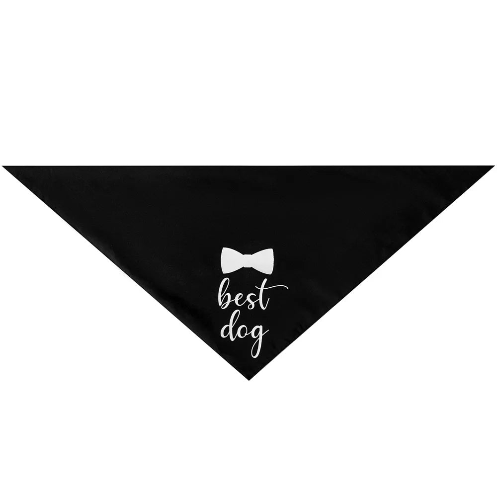 Sucado Style She Said Yes Best Dog Bandana for Wedding Engagement Announcement Gift Photo Prop Pet Scarf Accessories